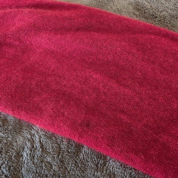 Charter Club 2-Ply 100% Cashmere Cowl Neck Red Sweater Size Medium Long Sleeve - Picture 4 of 14